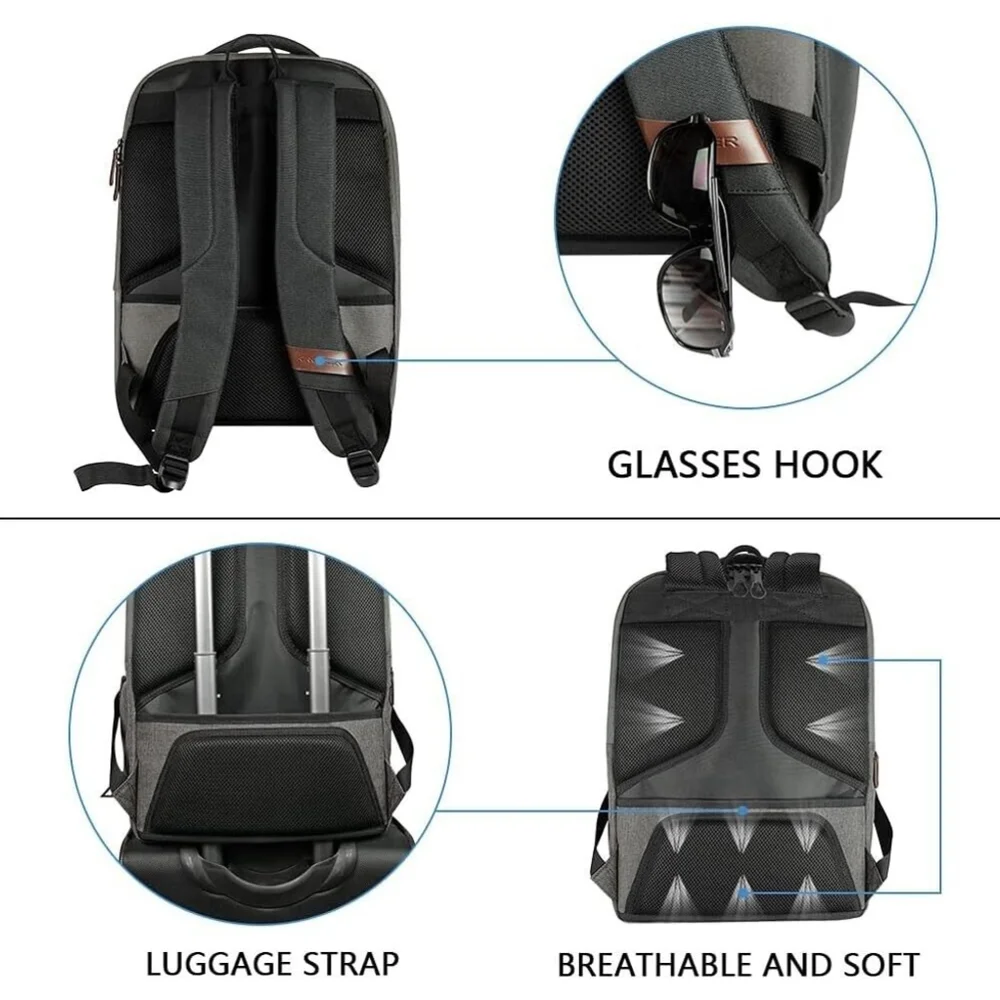 KROSER Laptop Backpack 17.3 Inch Computer Water-Repellent Laptop Bag